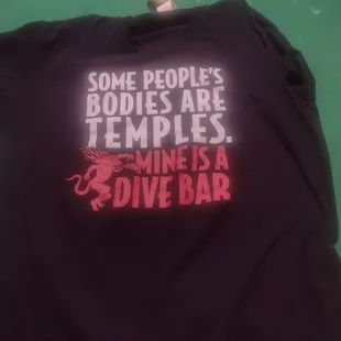 some people's bodies are temples mine is a dive bar