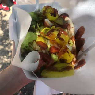 BBQ Tofu Ribs Sandwich