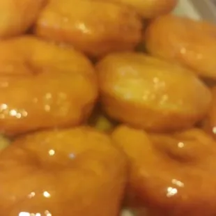Fresh Glazed Vegan Doughnuts
