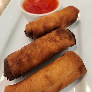 I didn't know the lunch special came with a spring roll so I ordered them.