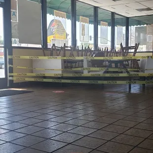 They need to put some chairs and tables outdoors, they have plenty of space