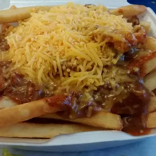 Small chili ch fries $3.29