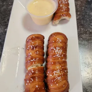 Pretzel rods ... someone couldn&apos;t wait  .. lol