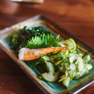 Cucumber salad, so good!