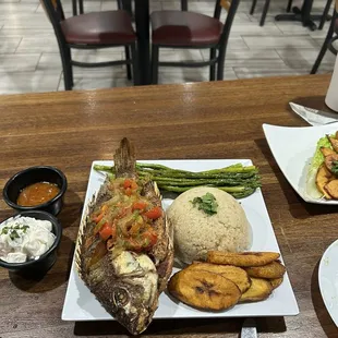 Attieke (Fried Tilapia)