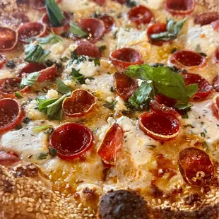 NY White Pizza w Pepperoni