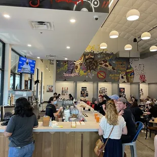 Interior of restaurant