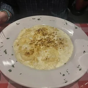 Crab ravioli