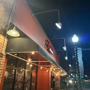outside