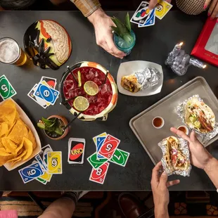 Tacos paired with drinks from Bar Moxy - always a good decision.