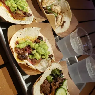 Carnita, 2 Brisket, and Korean Steak
