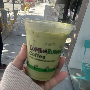 Iced Green Tea Latte