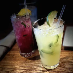 Blueberry Mojito $12 &amp; cucumber Margarita $14 (8/2023)
