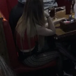 When you can't get your drink because the waitress is sitting on her ass instead of waiting on tables