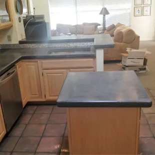 concrete counter-top