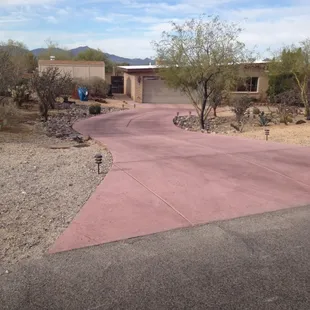 colored driveway