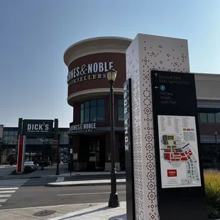 A map and one of the few big stores