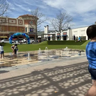 Fountain area for kids