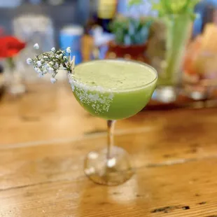 Cucumber basil margarita
