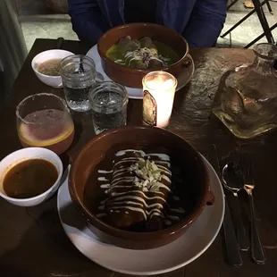 Blue Corn Enchiladas