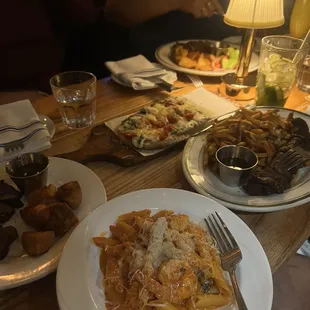 Penne Vodka Chicken  Steak Frites Margherita Pizza