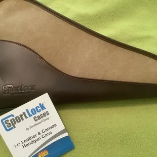 14&quot; Leather &amp; Canvas pistol case.