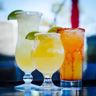 The Presidential, Mango Chilerito and House Margaritas.