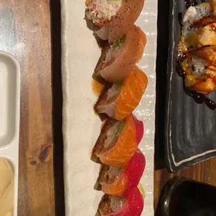 sushi, sushi and sashimi, sashimi, food