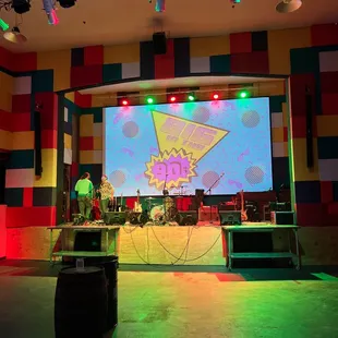 The stage set up for Big in the &apos;90&apos;s.