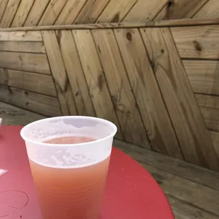 Strawberry lemonade sour.