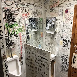 Men's bathroom. Proceed with caution.