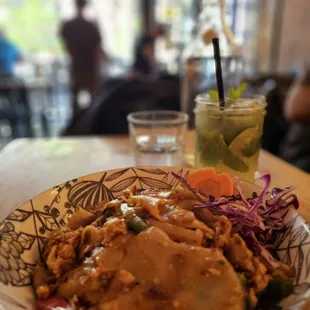 Pad Kee Mao (Drunken Noodles) with Chicken