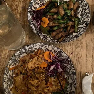 Kana Moo Krob Pad Kee Mao (Drunken Noodle)