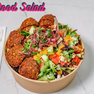 Zood Salad with Falafel
