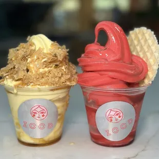 Baklava and Pomegranate Soft Serve
