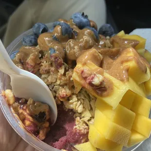 My go too is the Acai Bowl 16oz (vegan)