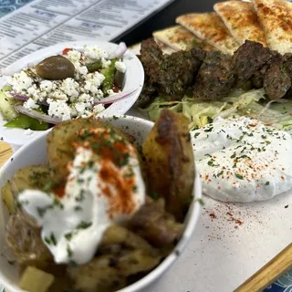 3. Home Made Meat Balls with Pita Bread