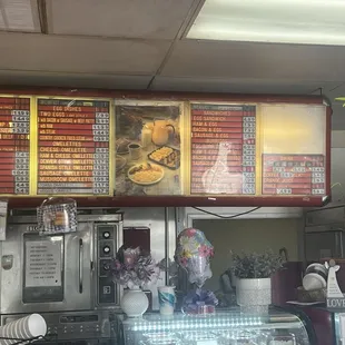 Updated menu choices