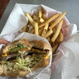 Avocado bacon burger