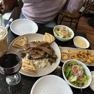 Zorba&apos;s Combination Plate Baklava