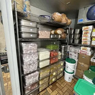 a variety of food items