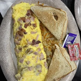 Meat omlet