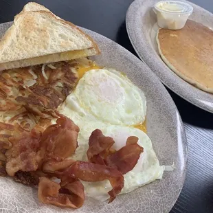 Mini breakfast added a pancake