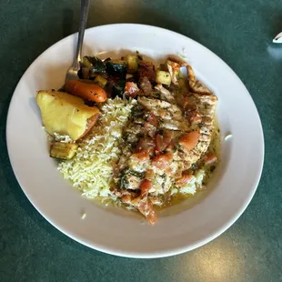 a plate of food