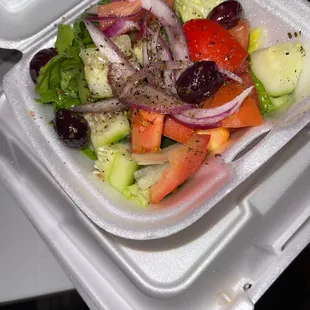 Greek salad- no cheese