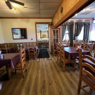 the dining area