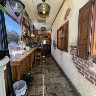 a long narrow hallway