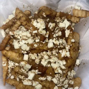 Feta and Greek dressing frys