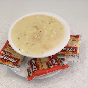 Chicken lemon soup (Avgolemono)