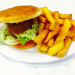 Homemade meatball sandwich with red sauce